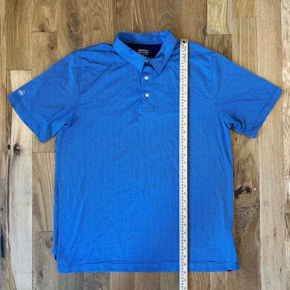 Mens Brooks Brothers Striped Athletic Polo Short Sleeved Shirt SZ XL - Picture 2 of 4